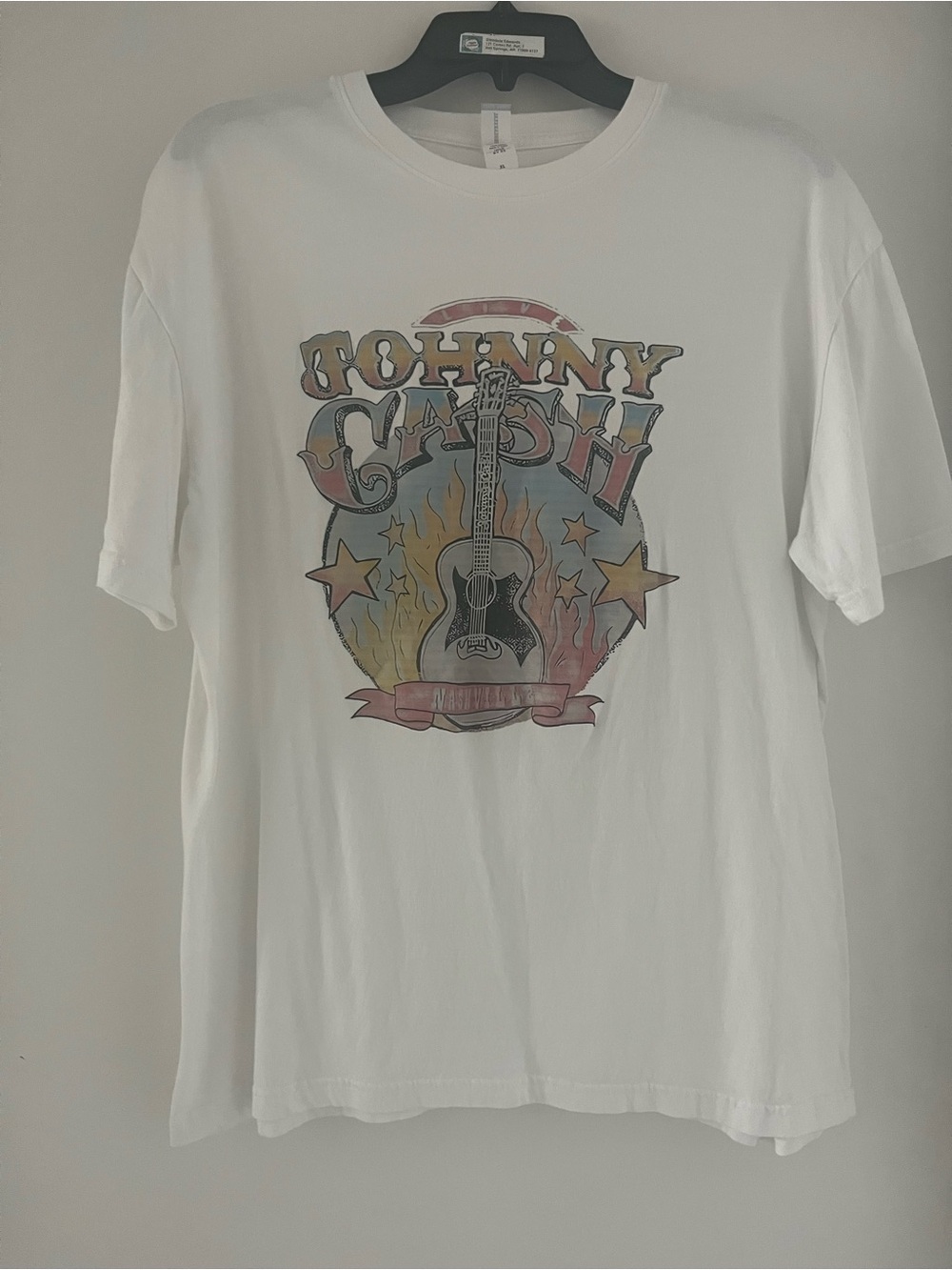 Johnny Cash Graphic Tee - White